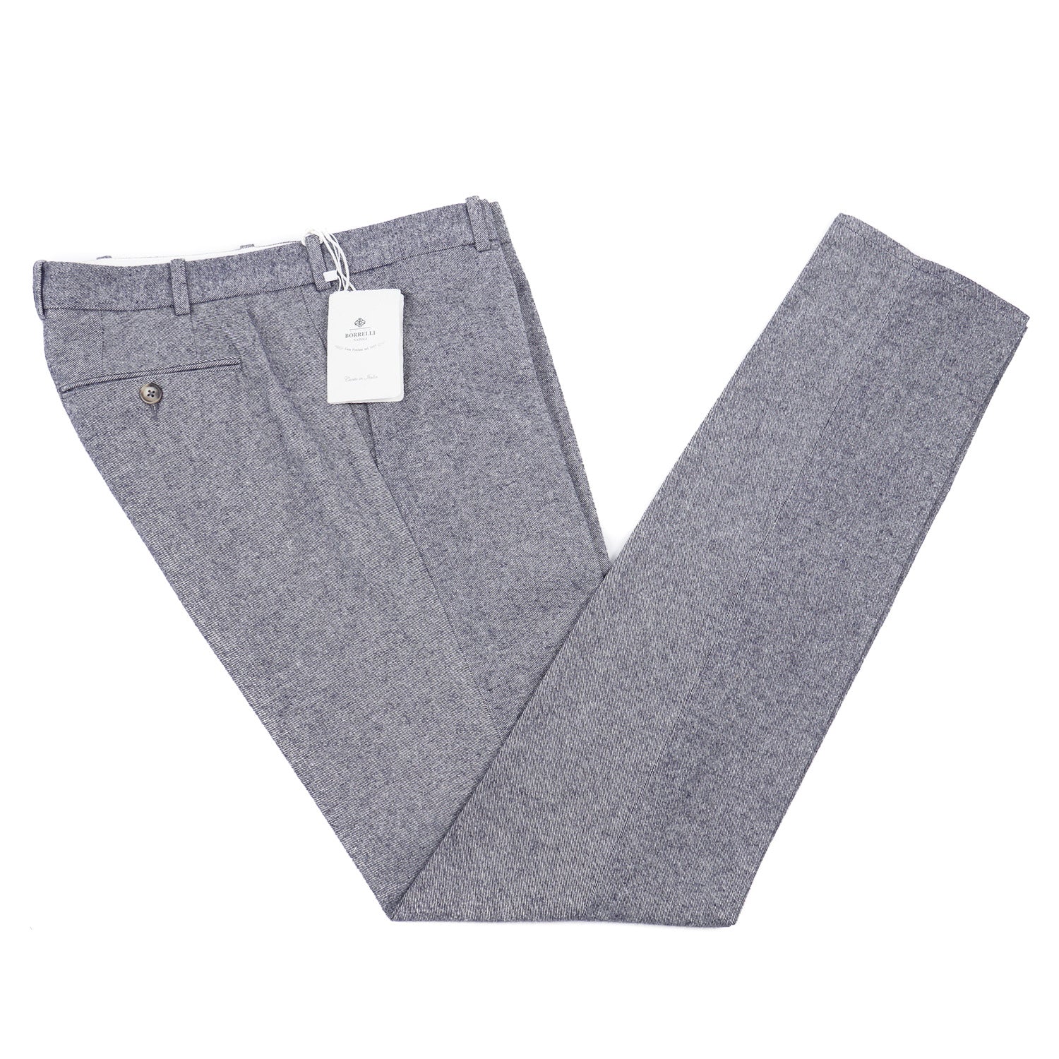 Luigi Borrelli Soft Twill Cotton Pants for Men - Comfortable & Stylish Casual Trousers for Work, Travel & Everyday Wear
