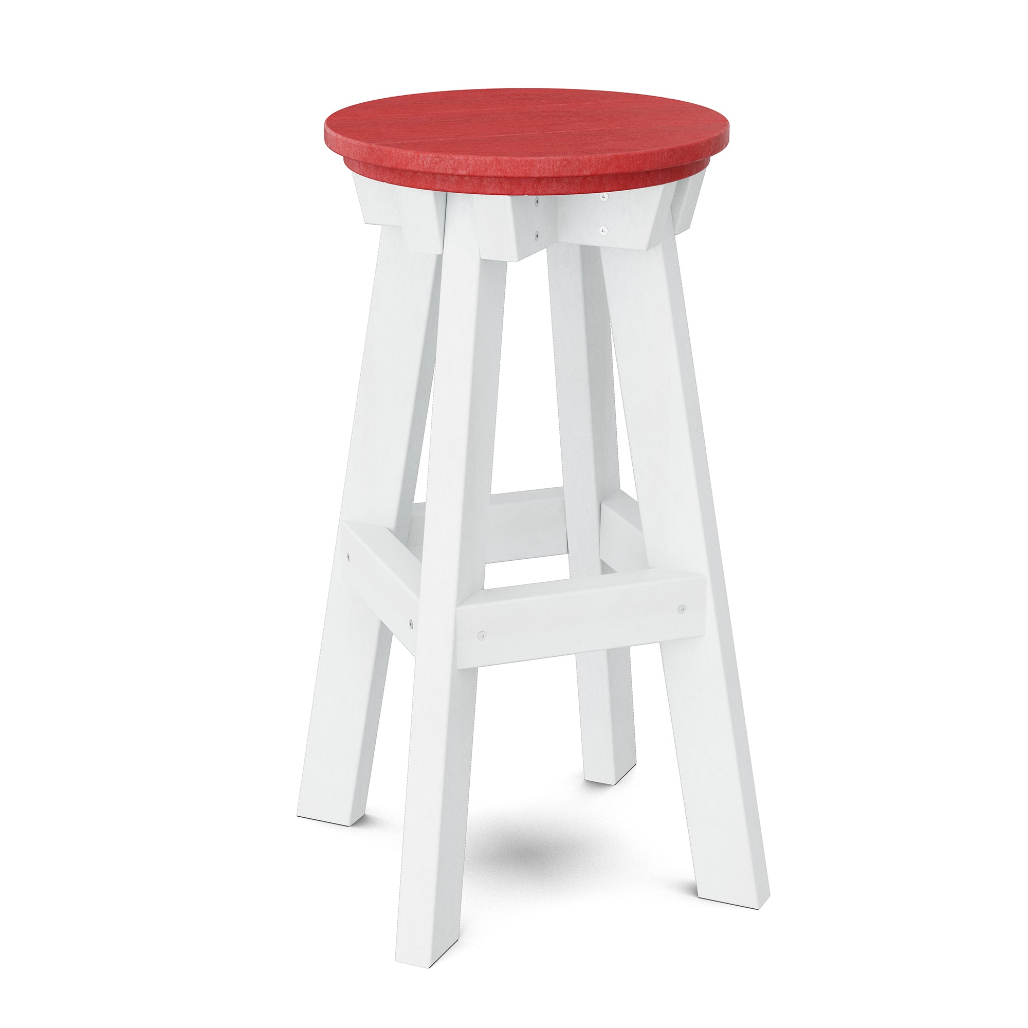 Vintage Heritage Bar Stool - Solid Wood Counter Height Stool with Backrest - Perfect for Kitchen Island, Home Bar & Breakfast Nook