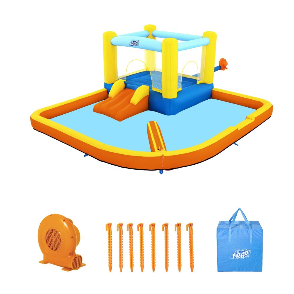 Bestway H2OGO! Inflatable Water Park for Kids - Quick Setup Bounce House with Slide & Splash Pool - Perfect for Backyard, Beach, and Summer Parties