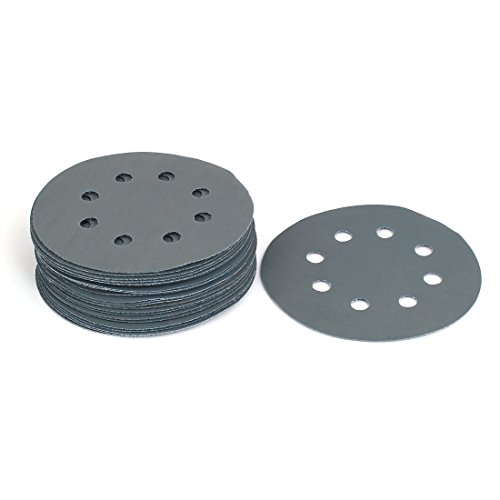 uxcell 3000 Grit 8 Hole 5-inch Sanding Discs - 25 Pack Hook & Loop for Woodworking, Metal Polishing & Automotive Refinishing