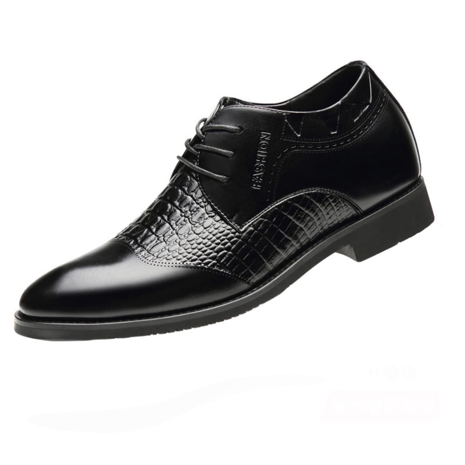 Men's Comfortable Pointed Toe Oxford Dress Shoes - Height Increasing Derby Business Formal Shoes for Men | Perfect for Office, Weddings & Special Occasions