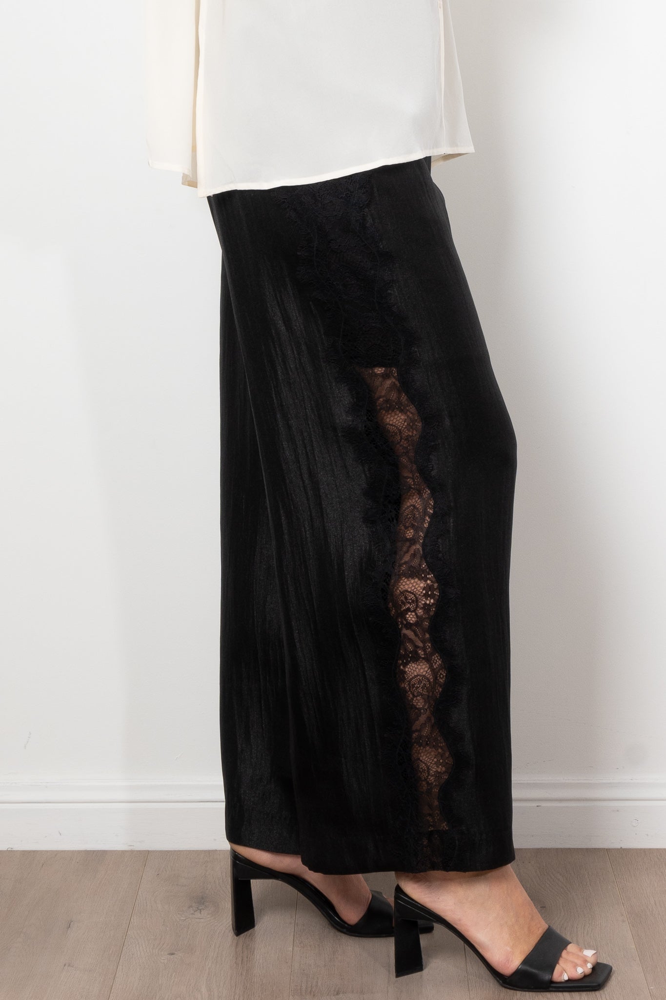 M.A. Dainty Audrey Women's High Waisted Flared Pants - Vintage Retro Wide Leg Trousers for Casual Wear, Office & Date Night Outfits
