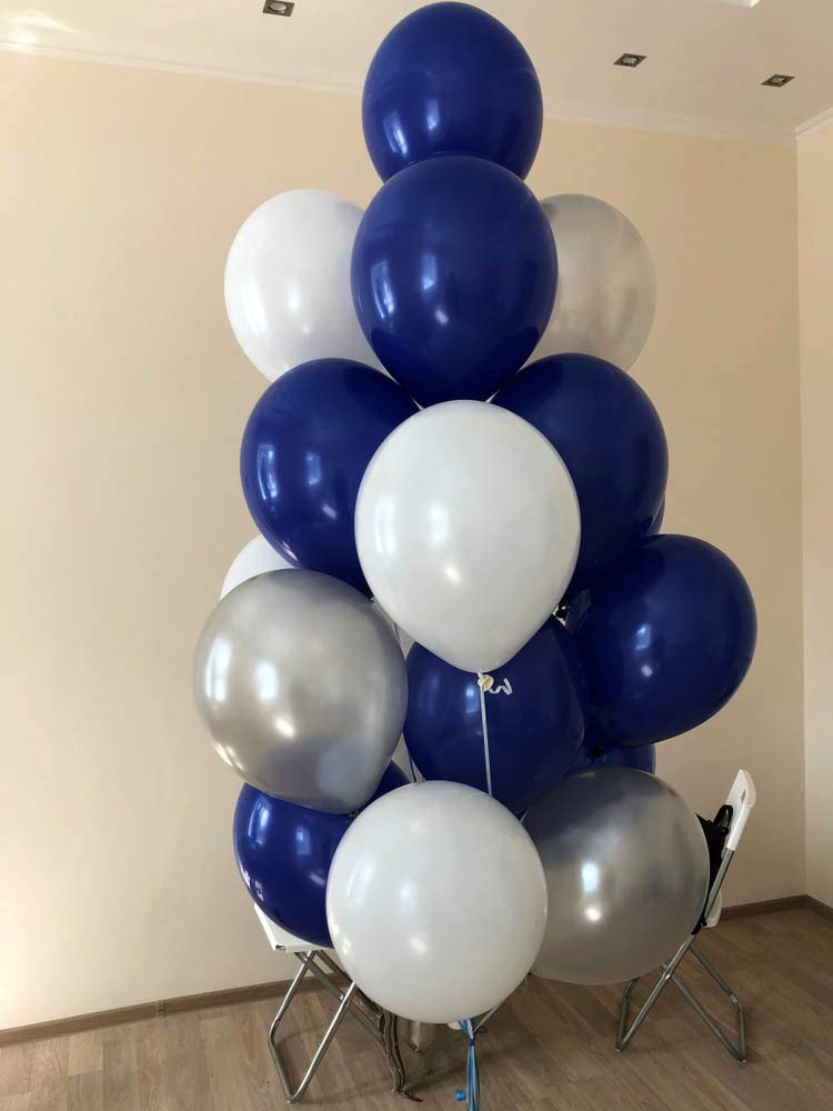 10 Inch Matte Navy Blue Latex Balloons - 100 Pack for Helium or Air - Dark Blue & Midnight Blue Balloons - Perfect for Graduation Decor, Wedding Decorations, Birthday Parties & Baby Showers