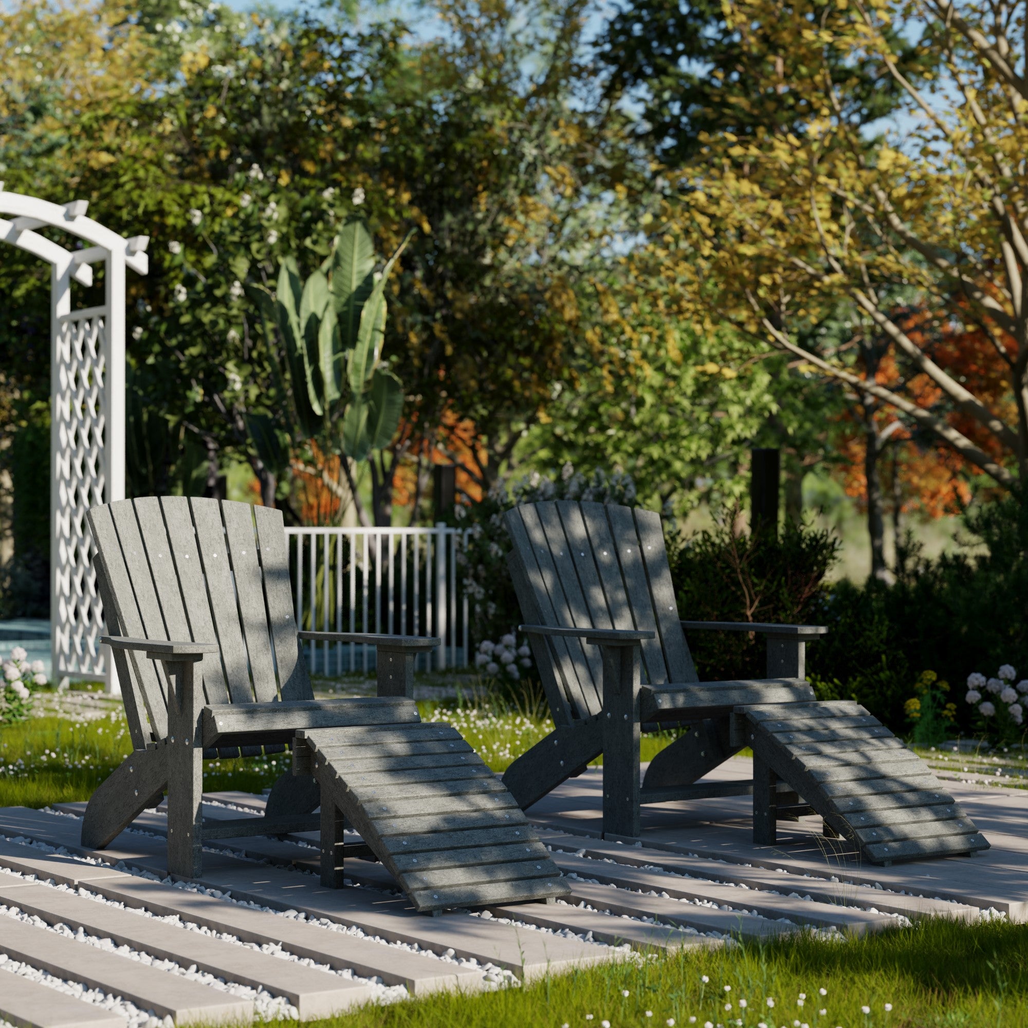 Premium Heritage Adirondack Chair - Solid Wood Outdoor Patio Furniture for Garden, Deck, Poolside & Backyard Relaxation