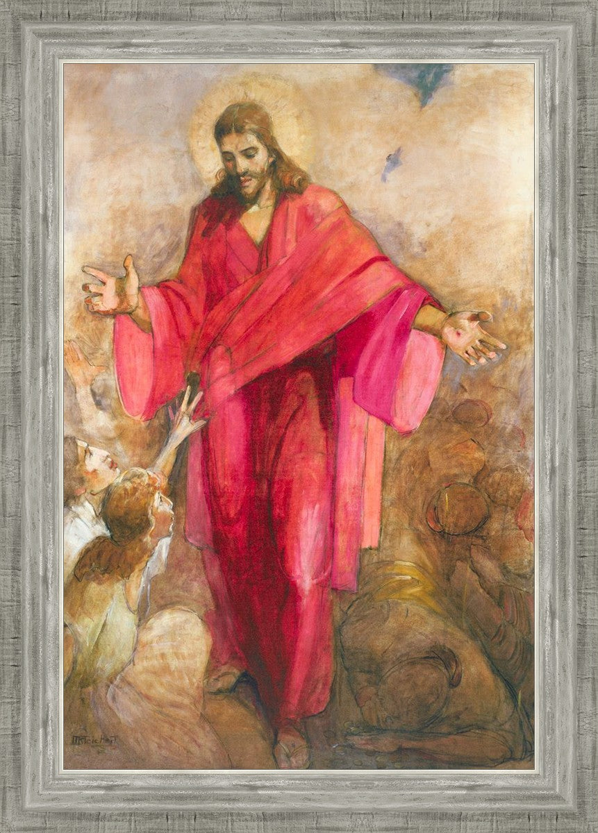 Christ in Red Robe - Religious Wall Art Decor for Home, Church & Office - Inspirational Christian Gift & Spiritual Decor