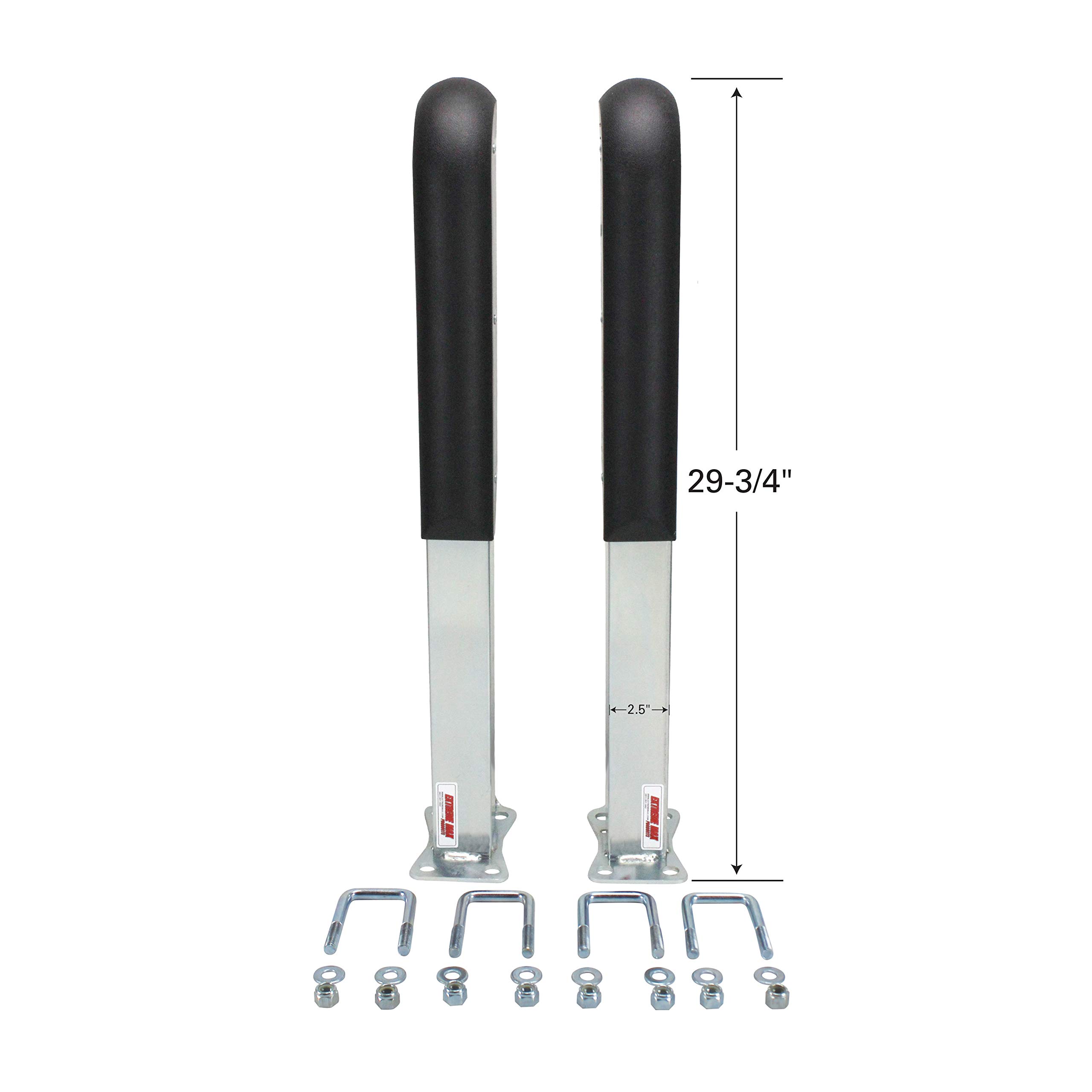 Extreme Max 3005.3783 Heavy-Duty Pontoon Trailer Guide-Ons - Silver | Premium Boat Trailer Accessories for Safe Loading & Unloading | Perfect for Marine, Dock & Watercraft Transport