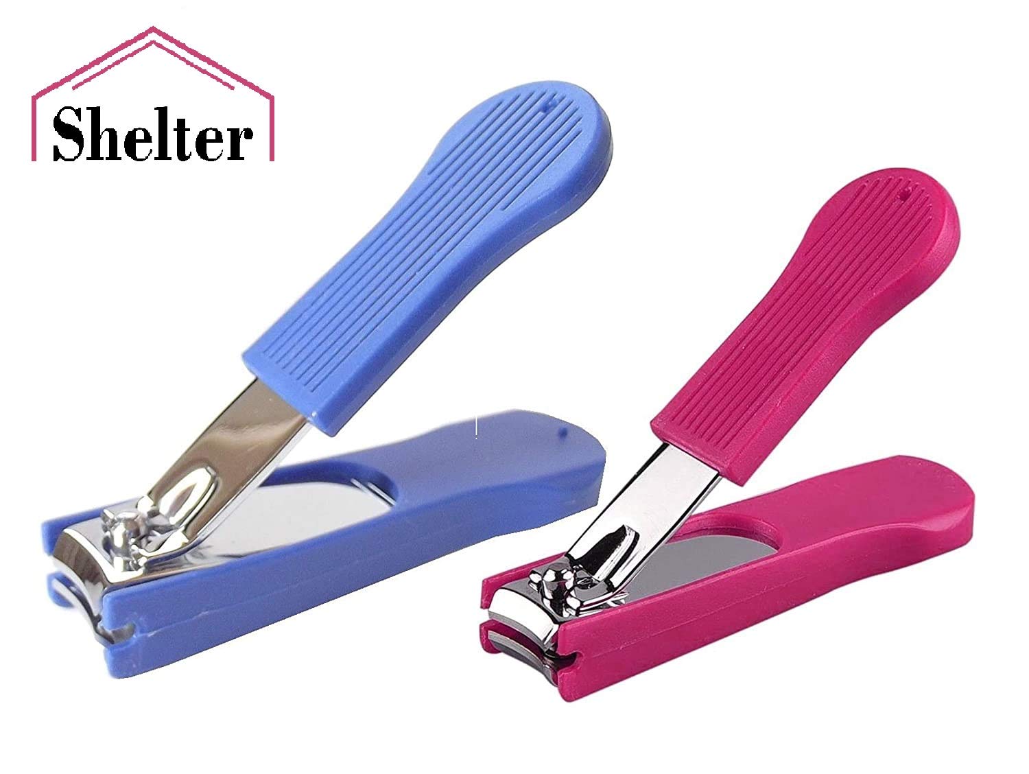 Premium Stainless Steel Nail Clippers - 9cm Blue Professional Nail Trimmer for Men & Women - Perfect for Travel, Home, Salon & Grooming Kit