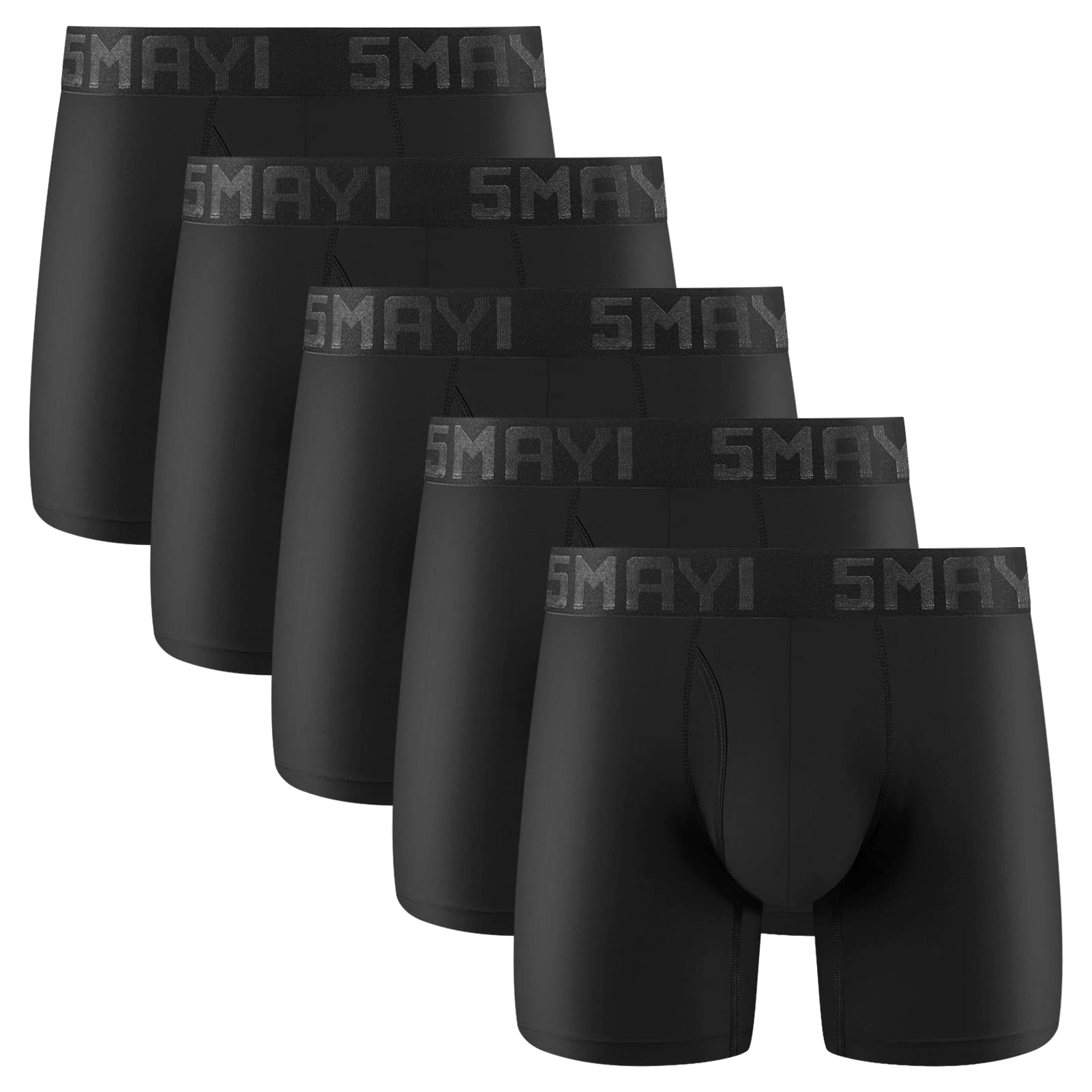5Mayi Men's Athletic Underwear - Breathable Quick-Dry Boxer Briefs for Sports & Workout (Pack of 3/5/7) - Sizes S/M/L/XL/XXL - Perfect for Gym, Running & Everyday Comfort
