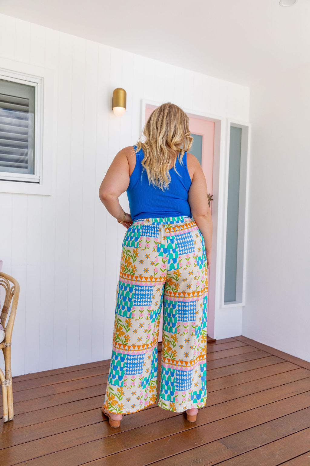 Luella Patch Garden Pants - Stylish Floral Print Women's Trousers for Casual Wear & Outdoor Activities