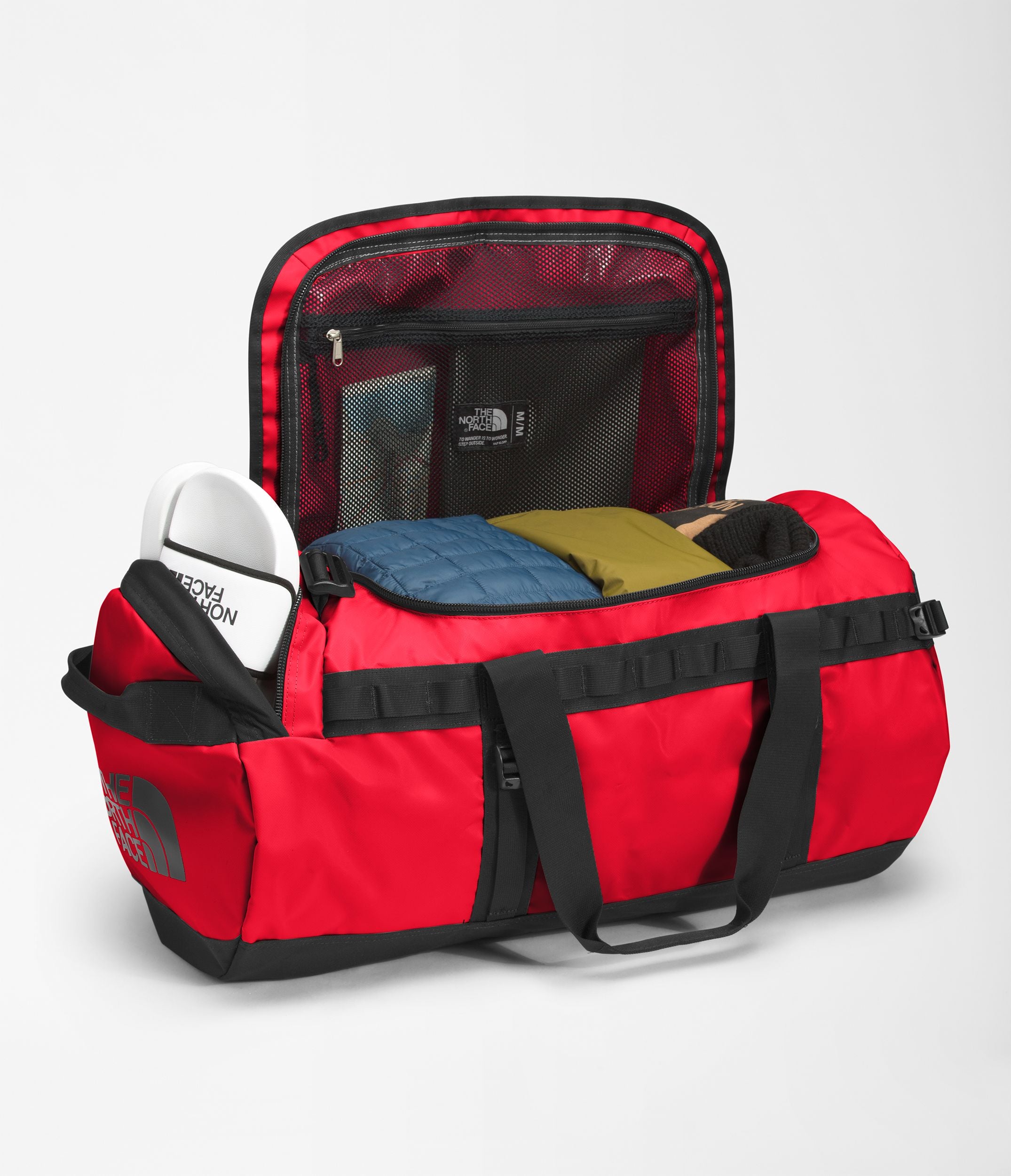 The North Face Base Camp Duffel Bag - Medium Size Travel Duffel for Camping, Hiking & Outdoor Adventures - Water-Resistant Gear Bag for Gym, Work & Weekend Trips