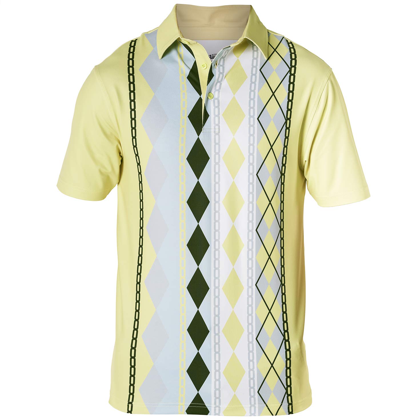 Royal & Awesome Fun Golf Shirts for Men - Stylish & Comfortable Mens Golf Polo Shirts - Crazy & Funny Golf Apparel - Perfect for Golf Courses, Casual Wear & Outdoor Activities