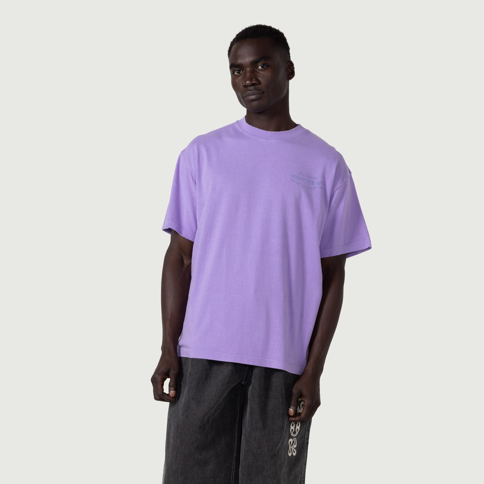HONOR THE GIFT HTG Forum Short Sleeve T-Shirt - Purple Cotton Streetwear Tee for Men | Casual Wear, Street Style & Everyday Outfits