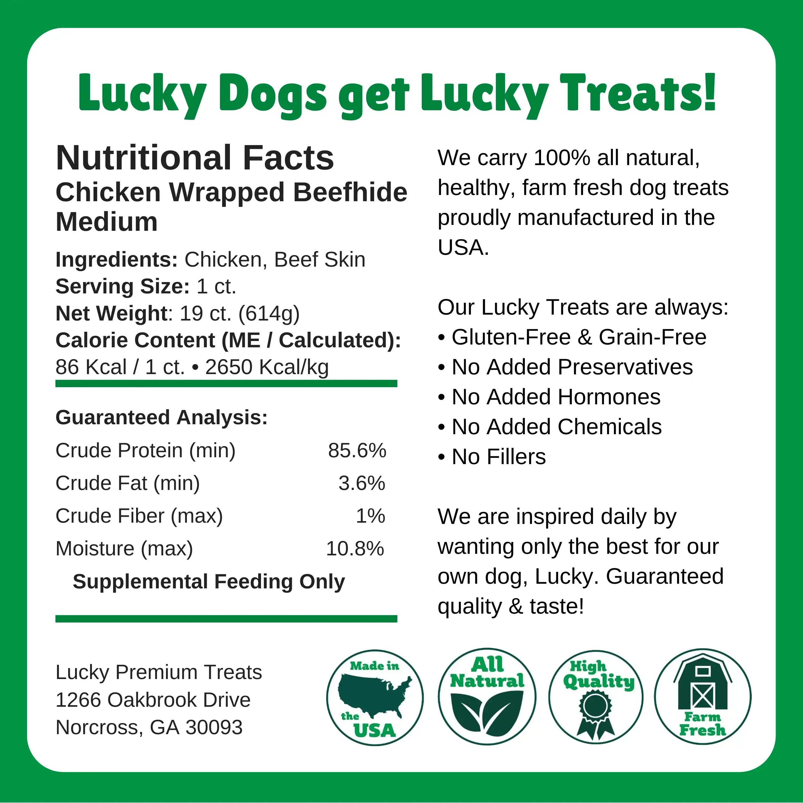 Premium Chicken Wrapped Beef Hide Dog Chews - Medium Size (55 Count Bulk Pack with Storage Box) - Natural Dental Treats for Dogs, Puppy Training Rewards & Long-Lasting Chewing Entertainment