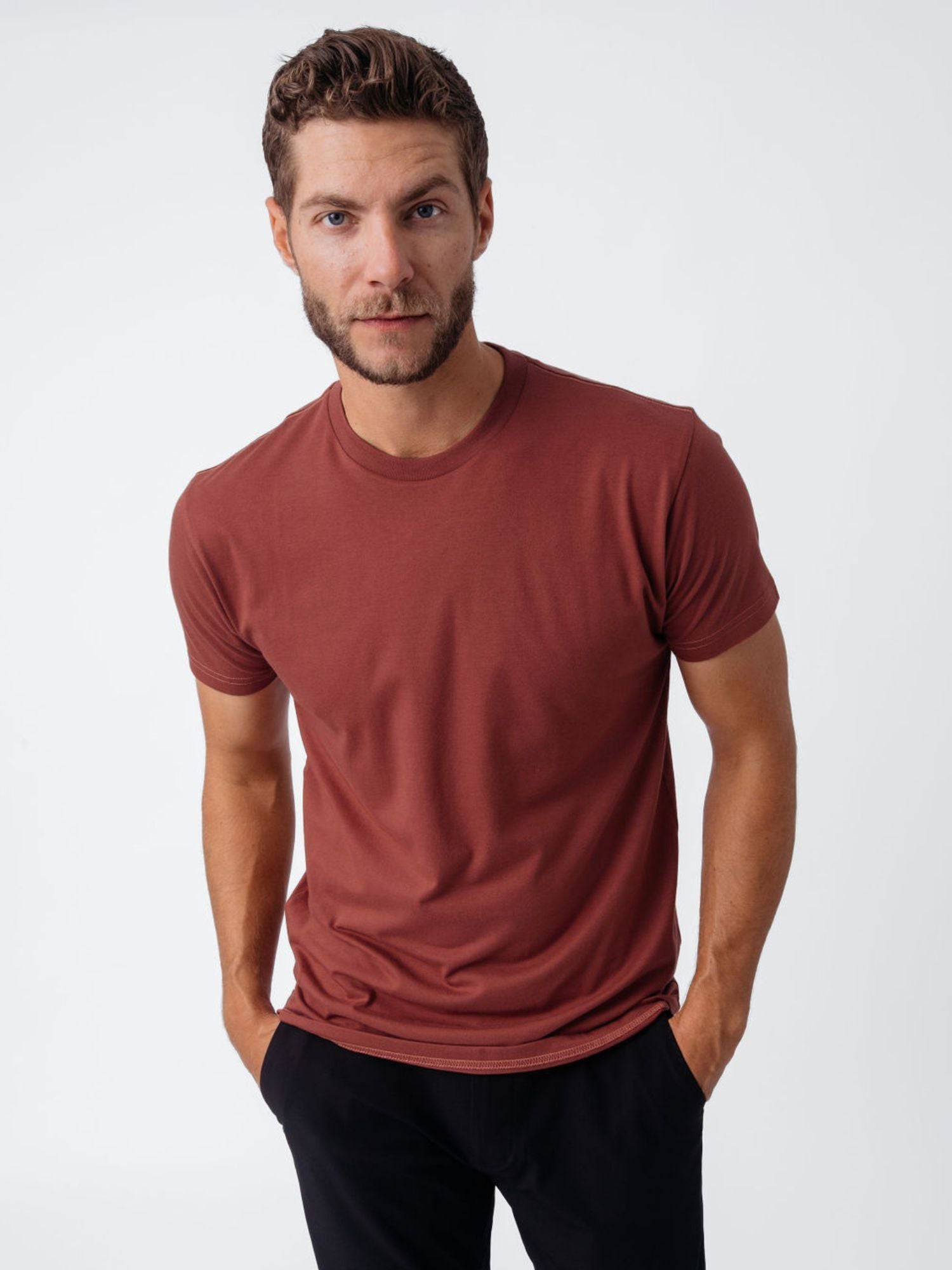Canyon Crew Neck T-Shirt for Men - Soft Cotton Casual Tee - Perfect for Everyday Wear, Gym & Outings