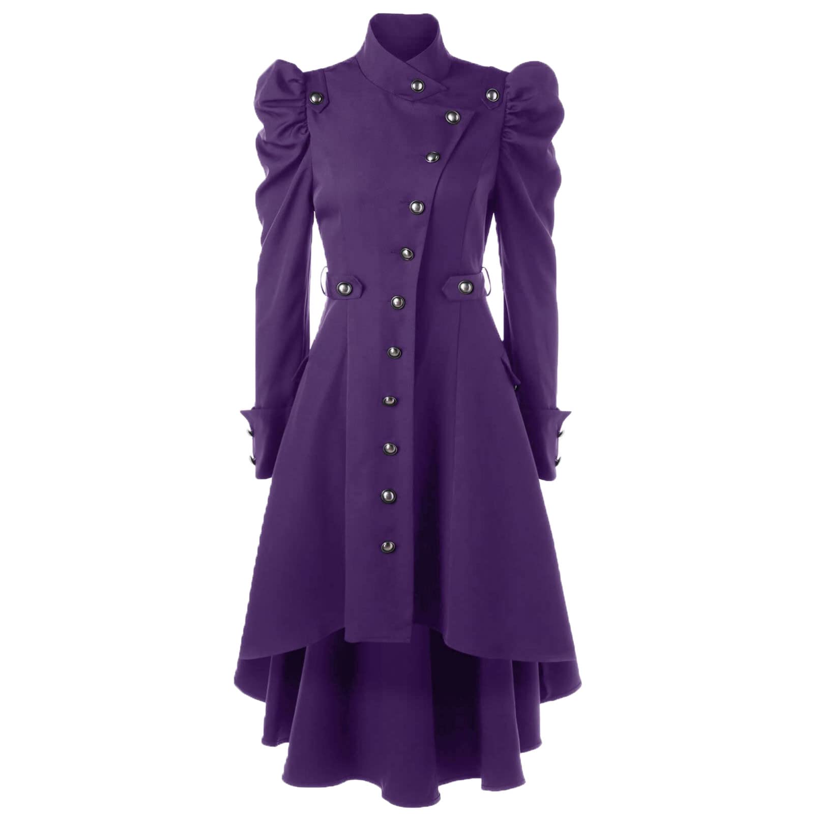 Vintage Medieval Tunic Maxi Jacket for Women - Long Sleeve Winter Coat with Hood - Warm Fall & Winter Outerwear for Renaissance Fairs, LARP Costumes & Everyday Fashion