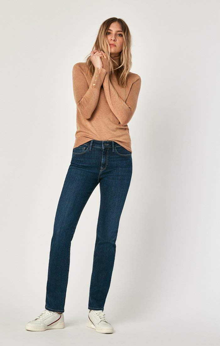 Mavi Women's Kendra High Rise Straight Boyfriend Jeans - Stretch Denim Pants for Women, Comfortable & Machine Washable - Perfect for Casual Wear, Office Outfits and Weekend Errands