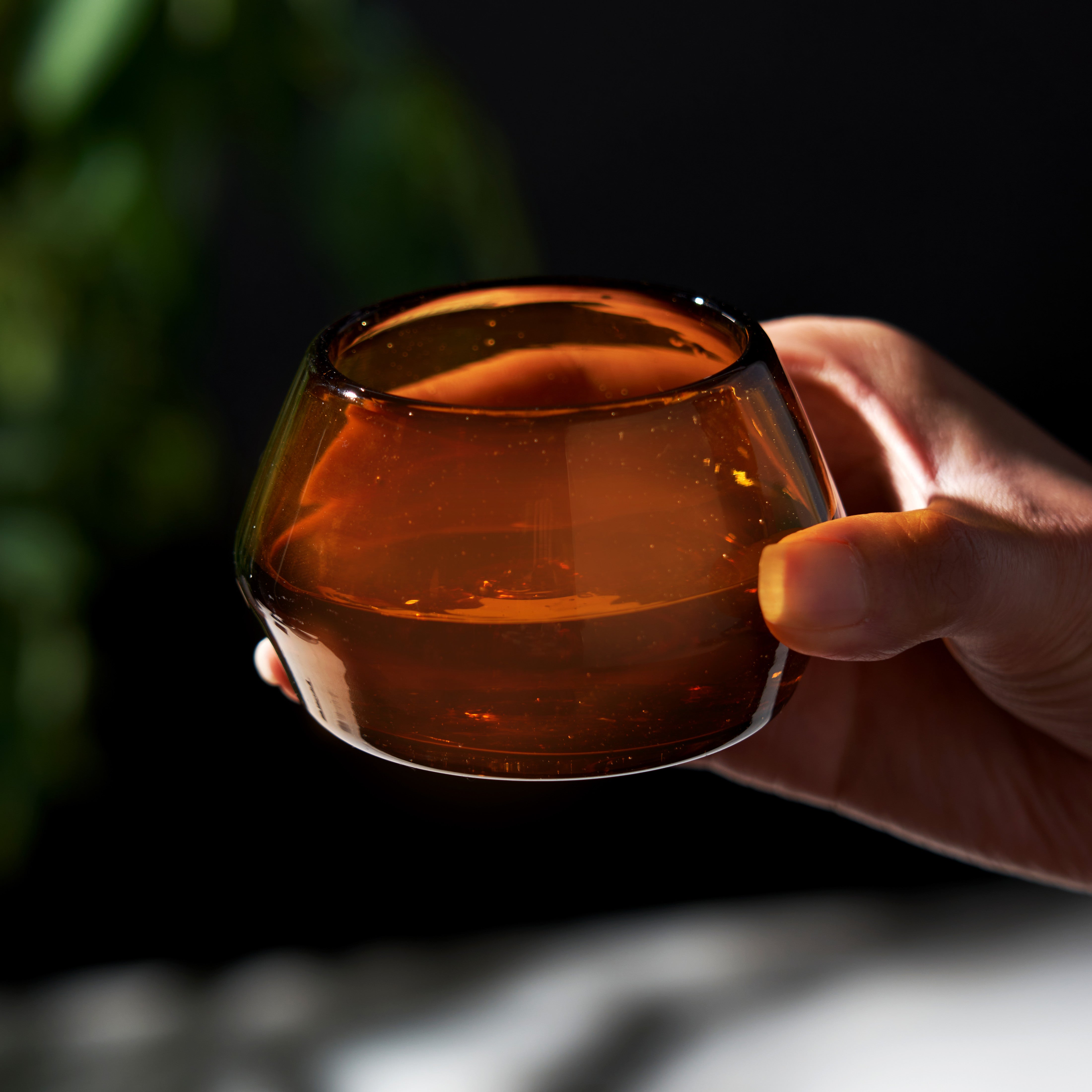 Premium Amber Tequila Copita Glass Set - Authentic Mexican Style for Sipping Tequila, Mezcal & Spirits - Perfect for Tasting, Gifting & Home Bar Decor