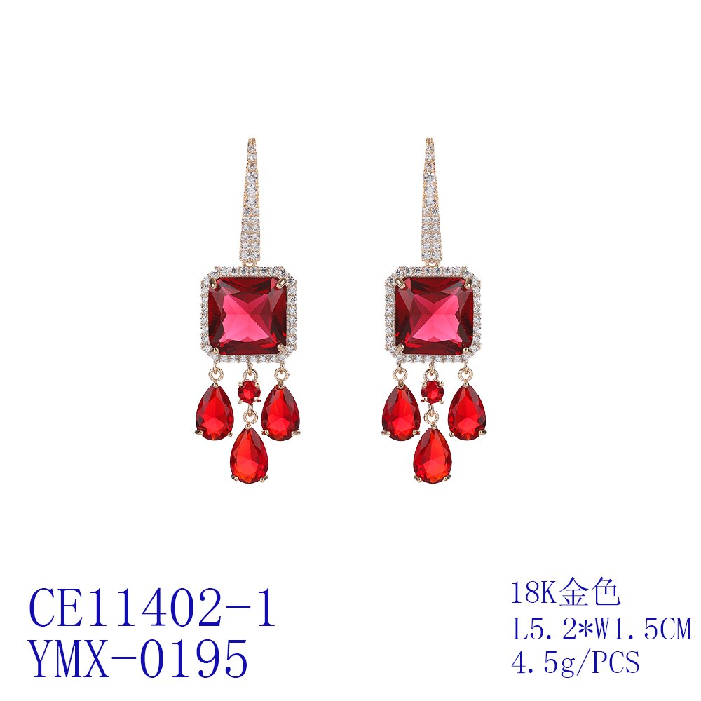 Cubic Zirconia CZ Dangle Earrings for Women - Elegant Crystal Drop Wedding Jewelry for Bride, Party & Birthday Gift - Perfect for Bridal Shower, Anniversary & Special Occasions CE11402