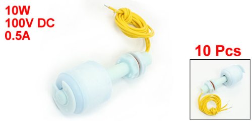 Uxcell ZP5210 52mm Plastic PP Water Level Sensor Float Switch - Light Blue (10 Pack) - Ideal for Aquariums, Water Tanks, and Industrial Liquid Control Systems
