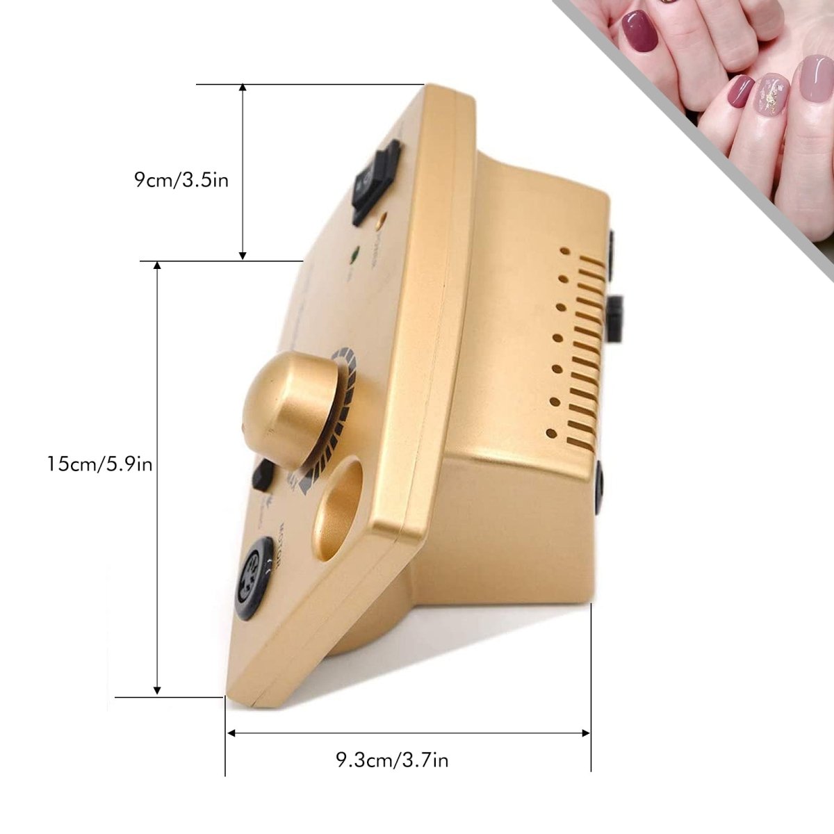 Professional 30000RPM Electric Nail Drill Machine for Acrylic Nails - High Speed Manicure Pedicure Tool for Salon & Home Nail Care