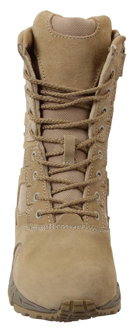 Rothco Tactical Forced Entry Deployment Boots with Side Zipper - Durable Military Boots for Law Enforcement, Hiking & Outdoor Adventures