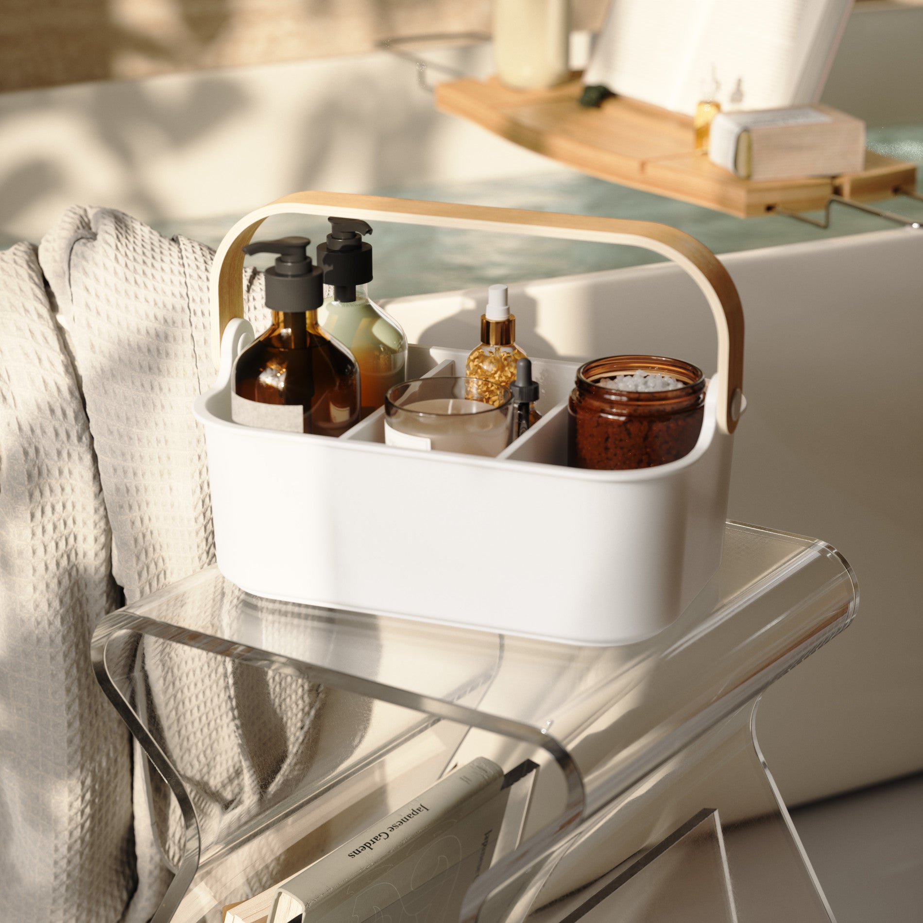 Bellwood Storage Bin - Foldable Fabric Storage Baskets with Handles for Home Organization, Closet, Nursery & Laundry Room - Perfect for Toys, Blankets & Clothes Storage (Set of 2)