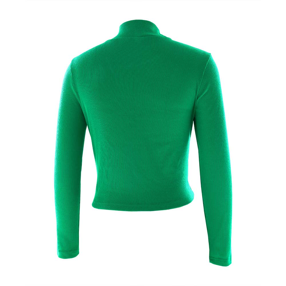 Women's Long Sleeve V-Neck Crop Top Sweater - Cozy Knit Jumper for Fall & Winter - Perfect for Casual Outfits, Date Nights and Layering