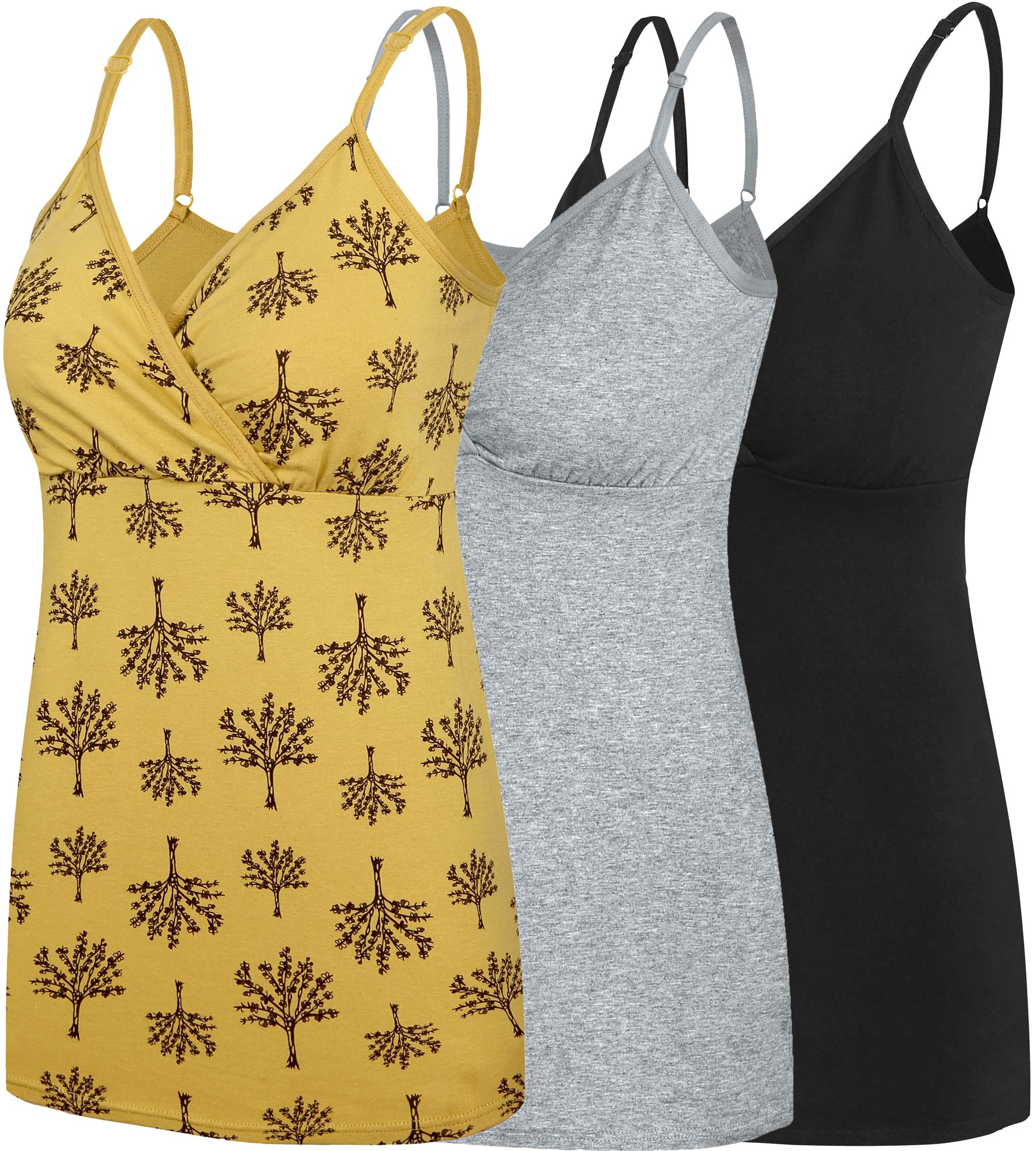 Maternity Nursing Tops for Breastfeeding - Comfortable Tank Shirt & Sleep Bra for Pregnant & Nursing Moms - Perfect for Nighttime Feeding, Lounging & Skin-to-Skin Bonding