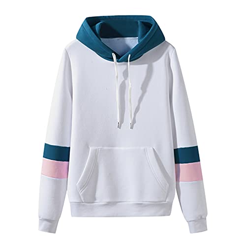 Xiloccer Men's Color Block Hoodie - Stylish Fashion Sweatshirt with Drawstring Hood & Crewneck Design | Perfect for Casual Wear, Street Fashion & Outdoor Activities