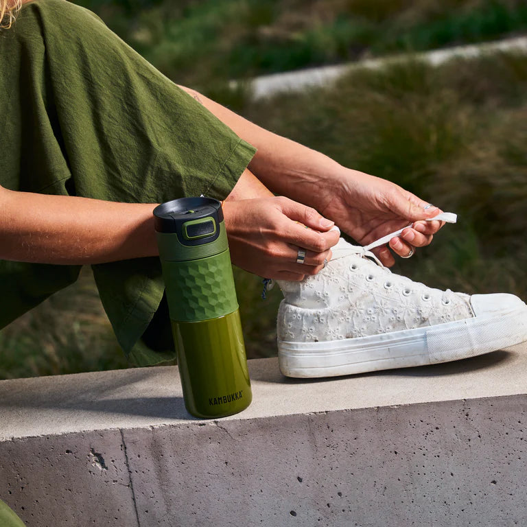 Etna Grip 500ml Non-Slip Water Bottle - Leak Proof & Durable for Gym, Hiking, and Outdoor Activities