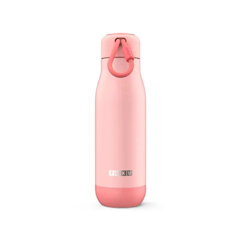 Zoku 500ml Stainless Steel Water Bottle - Insulated, Leak Proof, BPA Free - Perfect for Gym, Hiking & Outdoor Activities