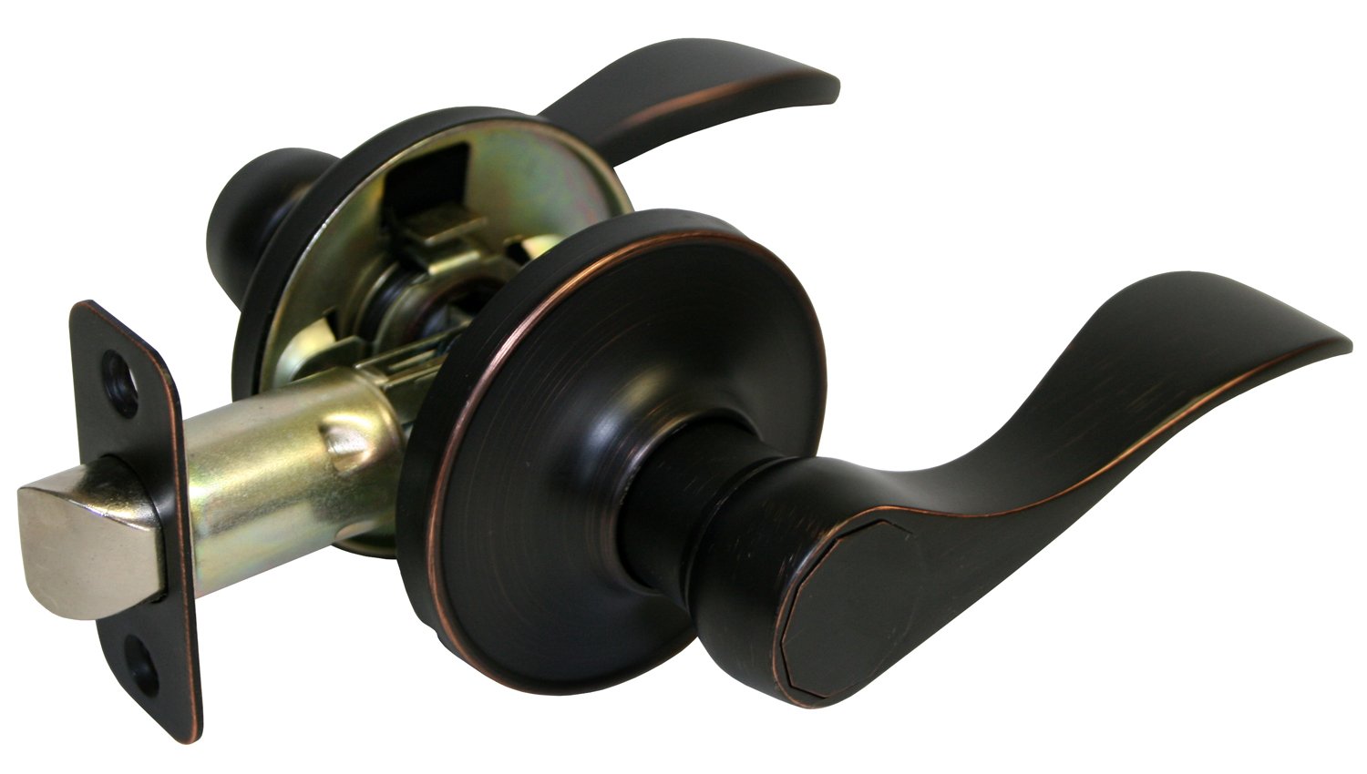 9-Piece Dark Oil Rubbed Bronze Passage Door Lever Handle Set - Hallway & Closet Knobs (838DBR) - Perfect for Bedrooms, Bathrooms, and Interior Doors