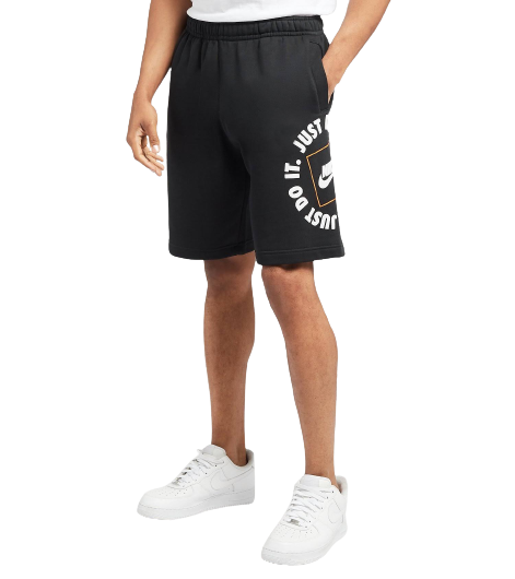Nike Men's JDI Fleece Shorts - Comfortable Athletic Shorts for Running, Gym & Casual Wear - Black
