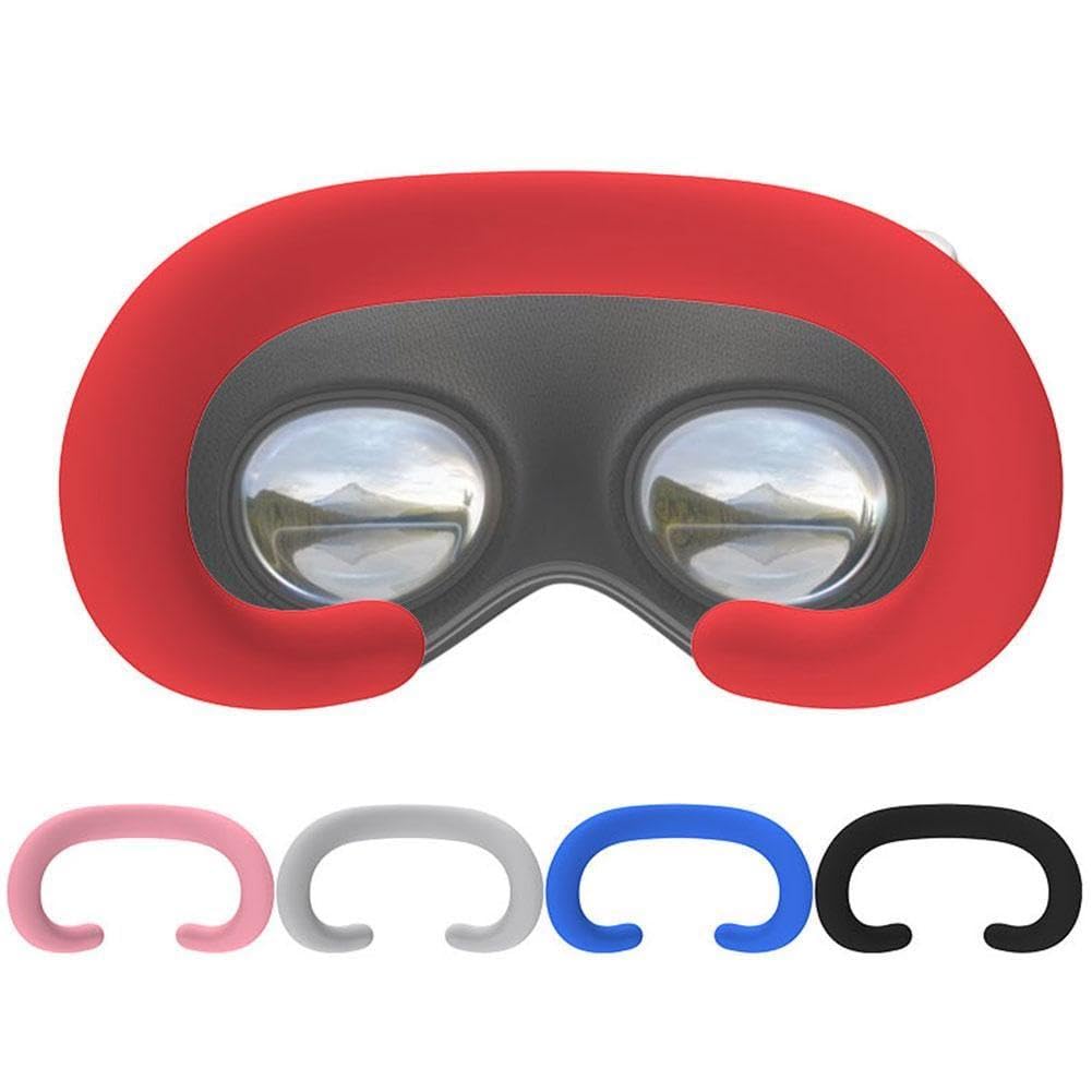 Sweat-Resistant Silicone Eye Mask & Dustproof VR Accessories Replacement Set for Apple Vision Pro - Perfect for Gaming, Fitness VR Sessions and Extended Wear Comfort