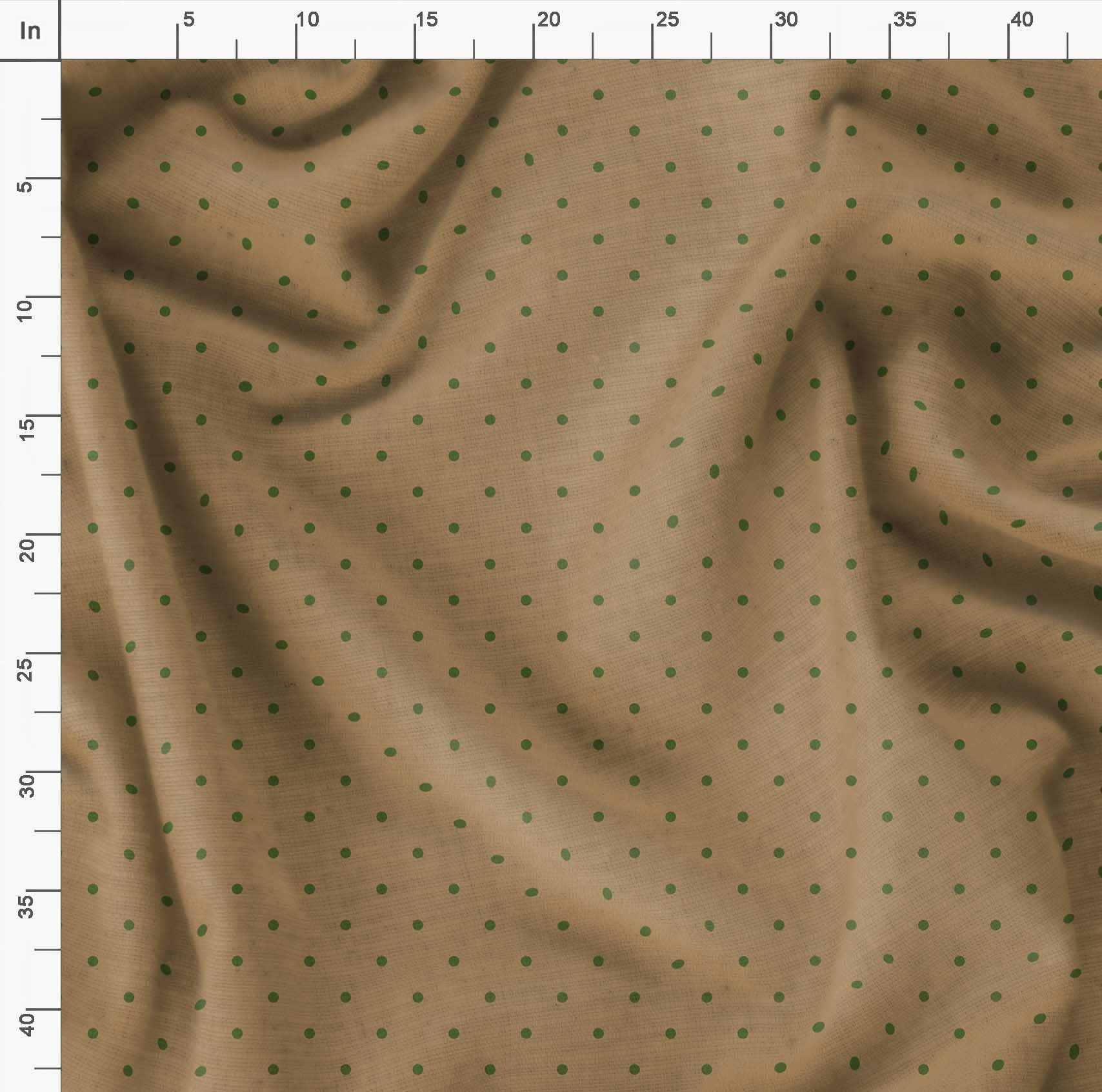 Soimoi Moss Georgette Brown Fabric by The Yard - 42