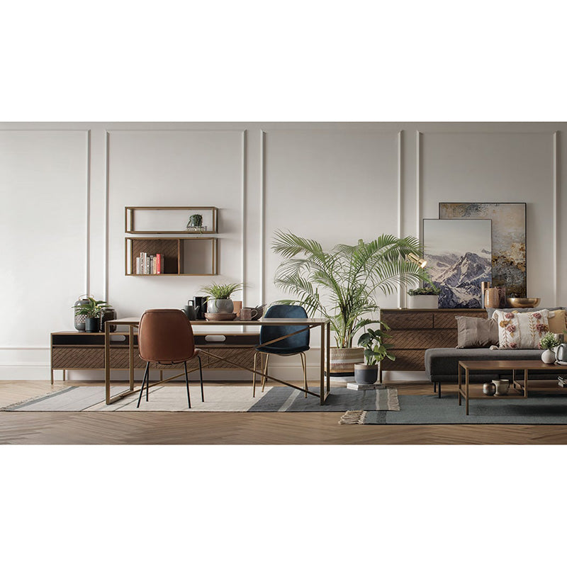 ADELIA Modern Dining Chair Set of 2 - Tan & Black Upholstered Kitchen Chairs with Wooden Legs - Perfect for Dining Room, Kitchen, Breakfast Nook & Home Office