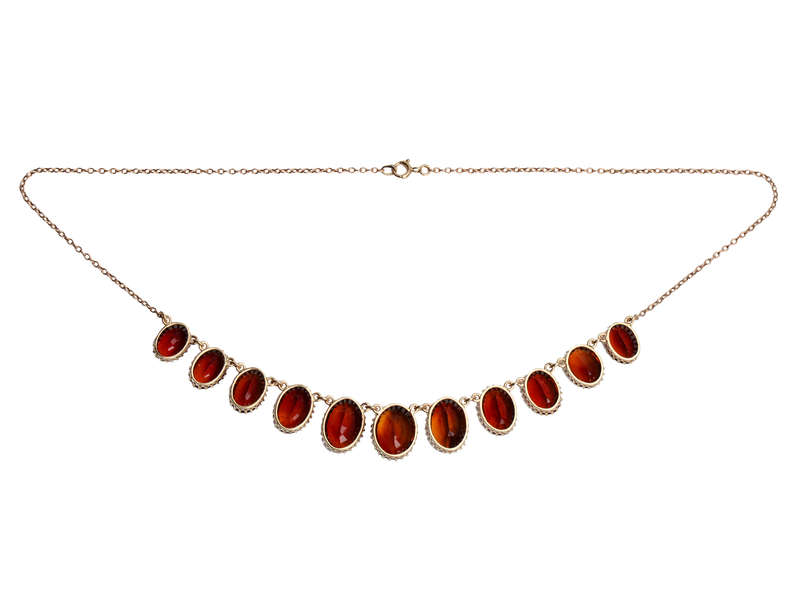 Ring of Fire Madeira Citrine Necklace – Elegant Gemstone Jewelry for Women | Perfect for Weddings, Parties & Everyday Wear