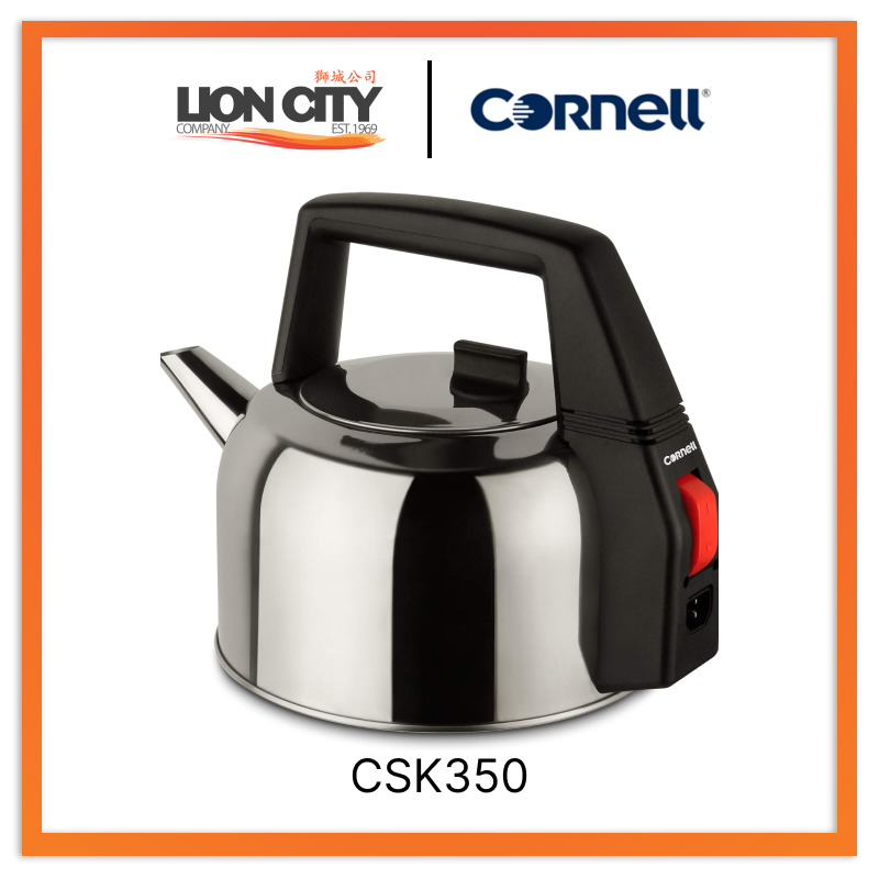 Cornell CSK350 Electric Kettle 3.5L - Fast Boiling Stainless Steel Water Kettle with Auto Shut-Off & Boil-Dry Protection - Perfect for Home, Office, Tea & Coffee Brewing
