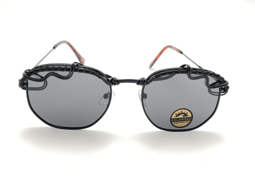 Black Polarized Sunglasses for Men & Women - UV Protection, Anti-Glare - Perfect for Driving, Fishing & Outdoor Activities