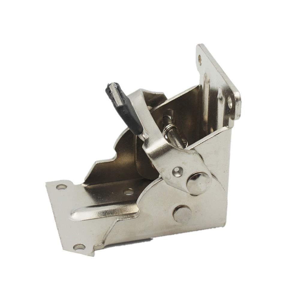 Iron Folding Hinge Table Leg Brackets - Heavy Duty Foldable Self-Locking Hinges for Extension Tables, Chairs & DIY Furniture | Sturdy Metal Folding Feet for Home Office, Restaurant & Outdoor Use (Color: A)
