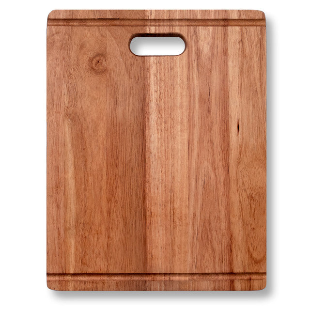 Houzer CB 4700 Premium Rubberwood Cutting Board - Durable Kitchen Chopping Block for Meat, Vegetables & Fruits - Perfect for Home Chefs & Professional Kitchens