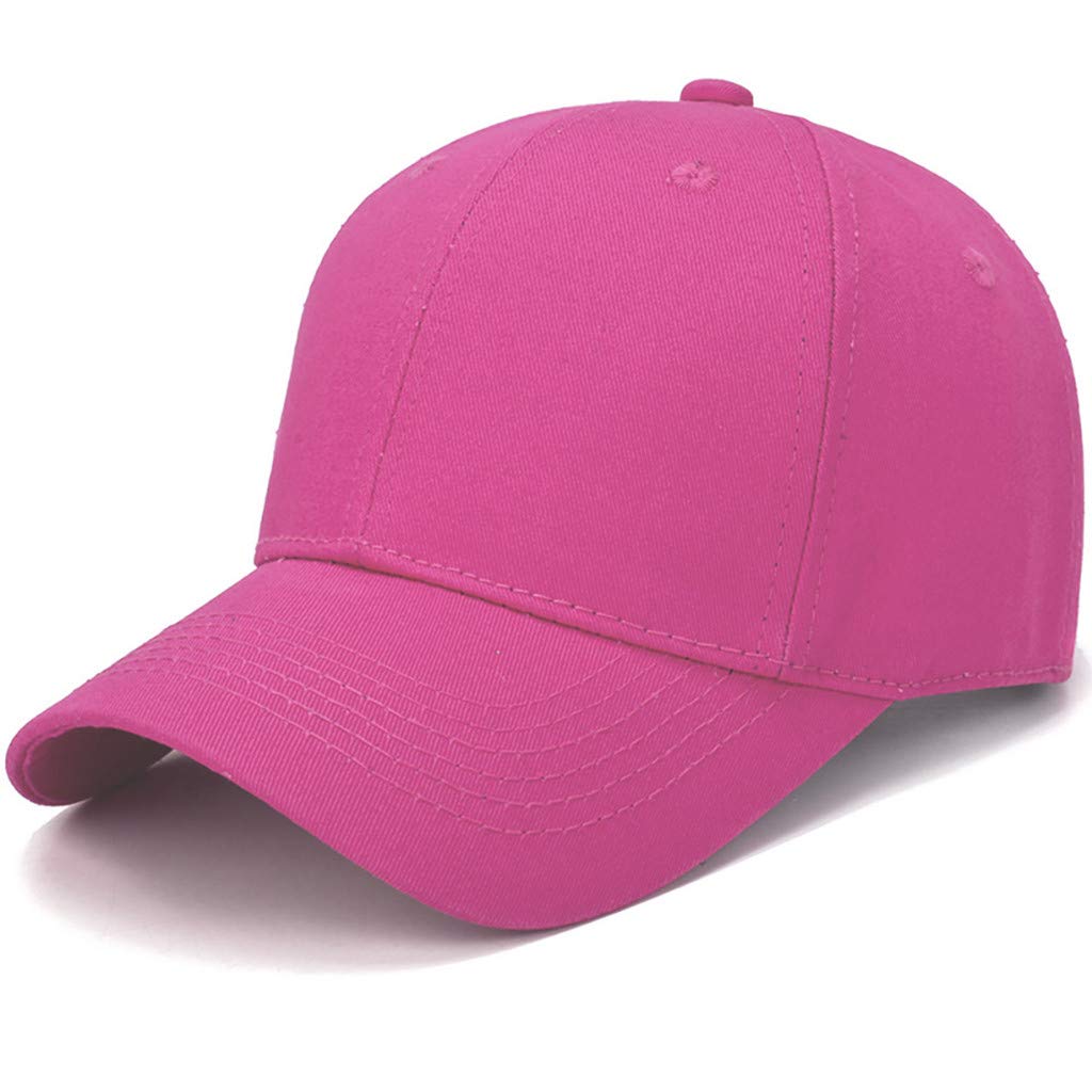 Men's & Women's Solid Color Baseball Cap - Cotton Sun Hat for Outdoor Sports & Casual Wear - Lightweight Adjustable Visor for Sun Protection