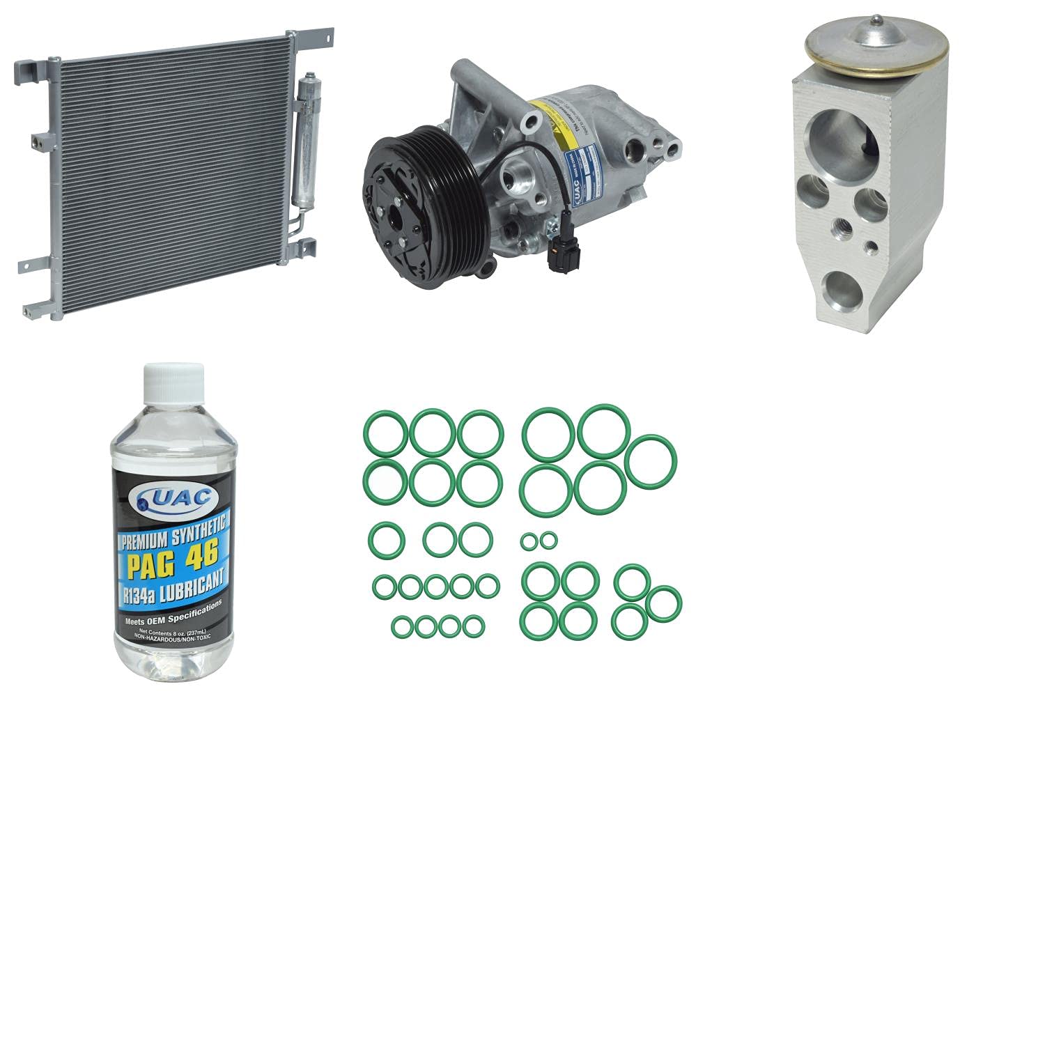 HVAC A/C Compressor and Condenser Replacement Kit - Compatible with Multiple Car Models - Perfect for AC System Repair & Maintenance