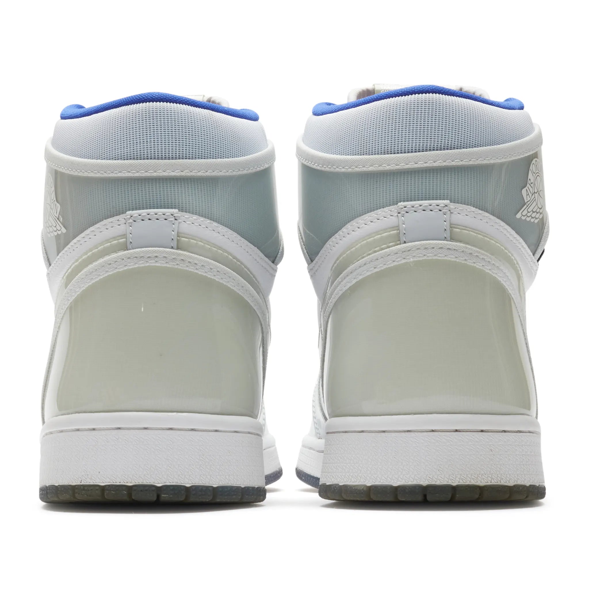 Authentic Pre-Owned Air Jordan 1 Retro High Zoom Sneakers in White & Racer Blue - Classic Basketball Shoes for Streetwear & Sneaker Collectors - Perfect for Casual Wear, Sports & Fashion Outfits