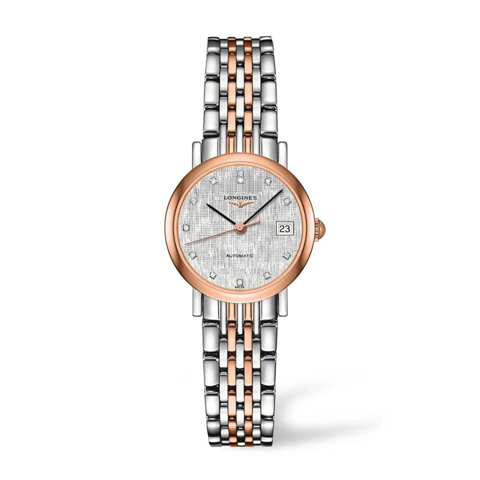 Longines Elegant Collection 25.5mm Women's Watch L4.309.5.77.7 - Luxury Swiss Timepiece for Business, Evening & Special Occasions