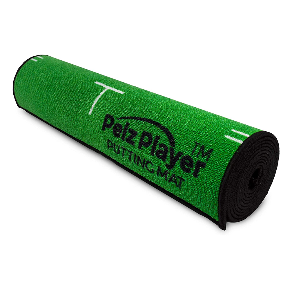 Premium Golf Putting Mat for Indoor Practice - Perfect for Home, Office & Training | Improve Short Game Skills | Pelz Player Putting Mat for Golf Enthusiasts