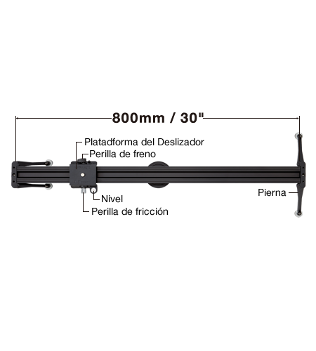 Libec ALX S8 Professional Camera Slider - Smooth 8-Inch Travel for DSLR & Mirrorless Cameras - Perfect for Video Shooting, Vlogging, and Cinematic Productions