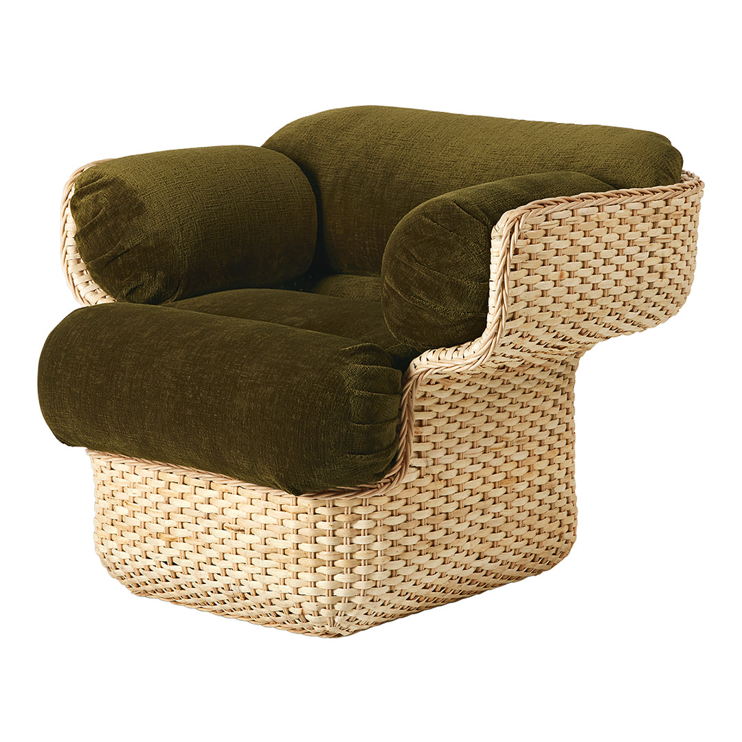 Premium Wicker Basket Lounge Chair for Patio, Outdoor & Garden - Comfortable Rattan Hanging Egg Chair with Cushion - Perfect for Relaxing, Reading & Sunbathing