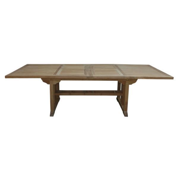 Sahara 106 Rectangular Double Extension Dining Table - Expandable for Large Gatherings & Family Meals - Perfect for Dining Rooms, Kitchens & Entertaining Spaces