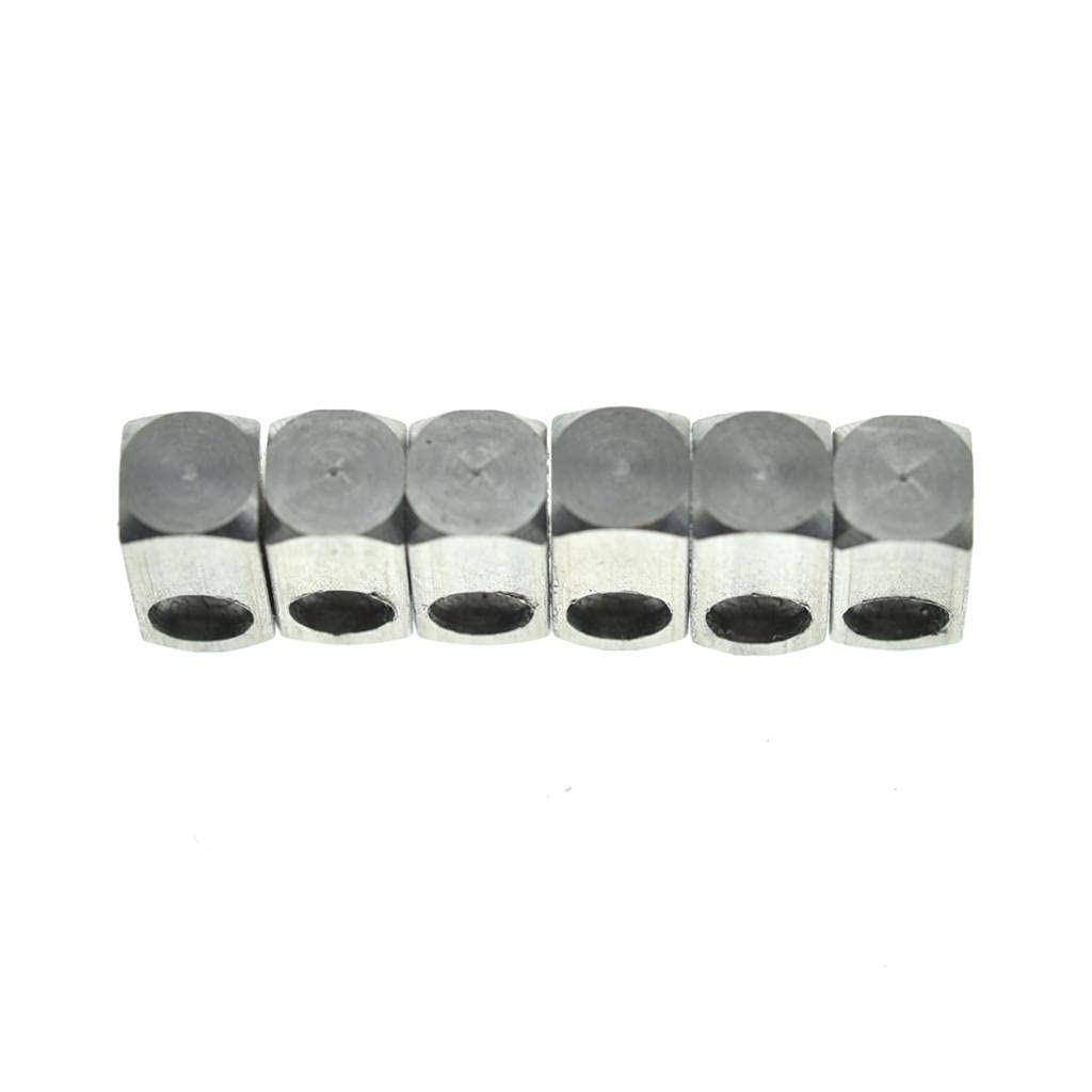 KAISH Set of 6 Stainless Steel Tremolo Bridge String Lock Insert Blocks for Floyd Rose Guitar Bridges - Perfect for Guitar Maintenance & Hardware Upgrades